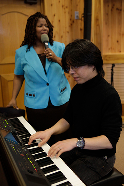 レッスン中の木島氏