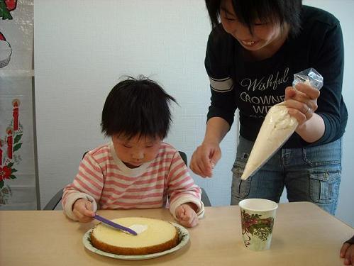 ケーキ作り３