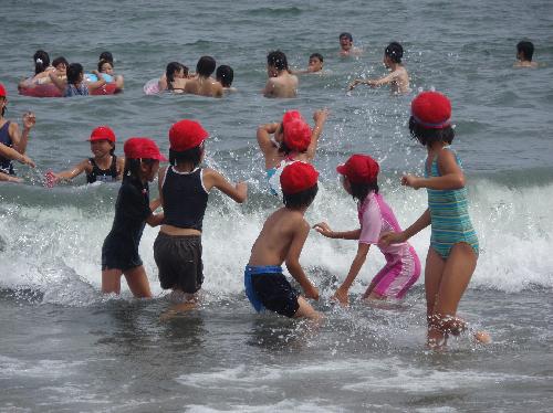 本気の海遊び①
