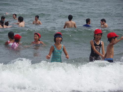 本気の海遊び②
