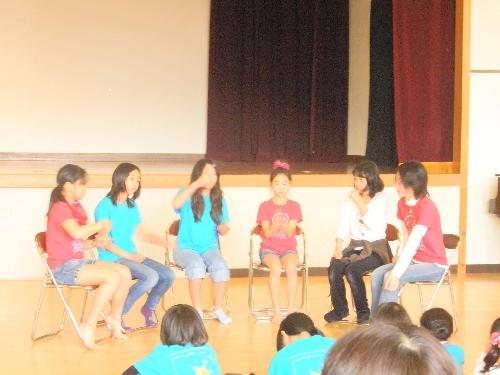 高学年発表、大草原