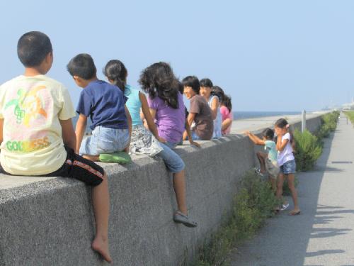 朝日をあびて、青春だあ！？