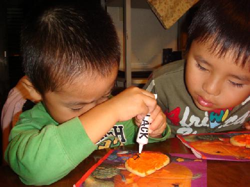 かぼちゃクッキー作り