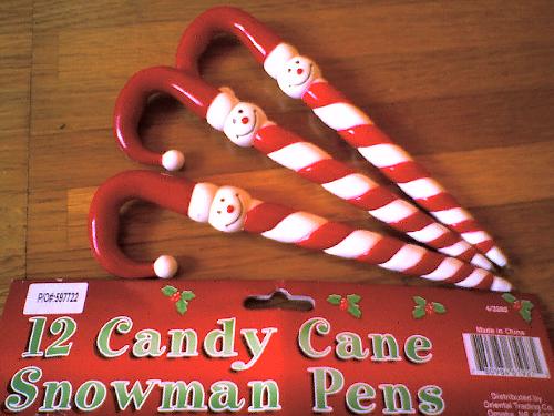 candy cane pens