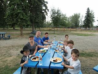 ピクニックにて。