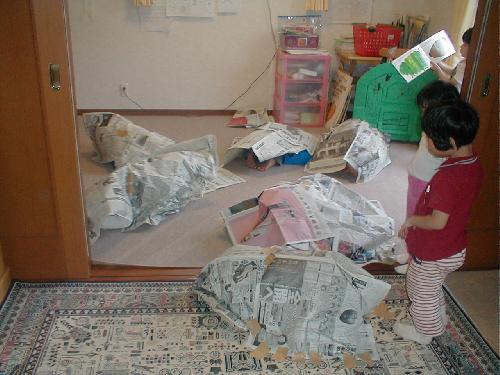 さなぎになりました（ちょっと異様？？）