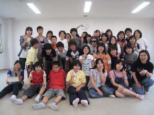 楽しんだ後の笑顔で