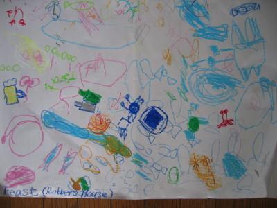 どろぼう宅のごちそう