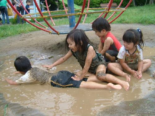 昔も・・・どろんこ