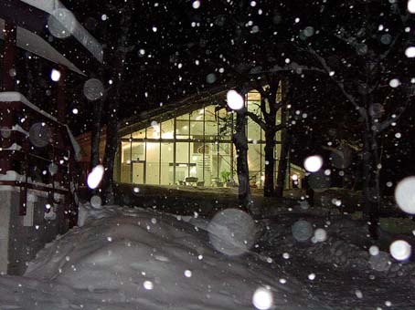 ぐるんぱ城、雪と灯りと。