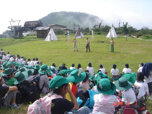 開営式とコーチ